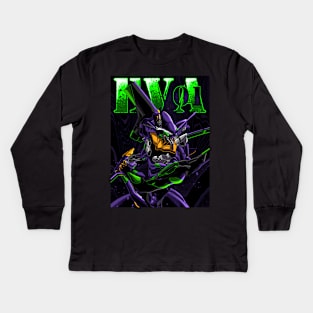 EVA 01 Kids Long Sleeve T-Shirt